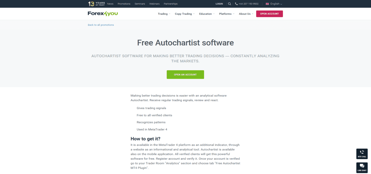 Forex4you Review autochartist upgrade Forex4you Review autochartist upgrade